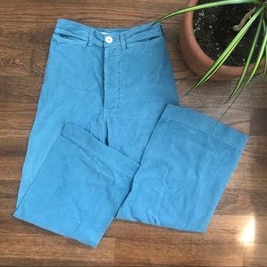 Baby blue corduroy Jesse Kamm pants